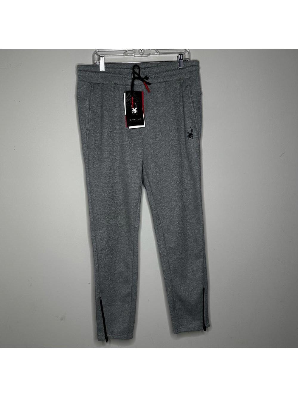 Men's Spyder Active Sweatpants - Gray - Size Large